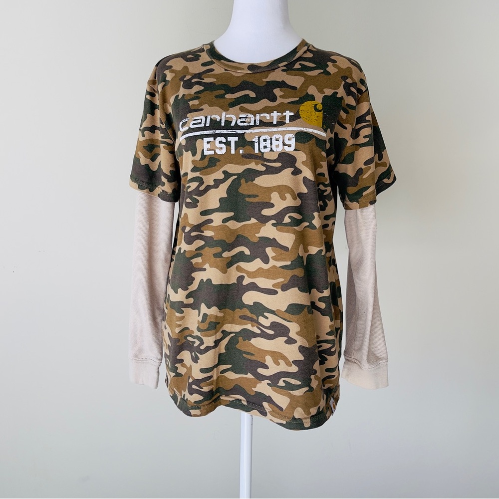 Carhartt Camouflage Shirt with Beige Accents